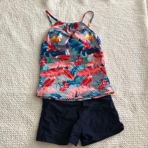 NEW Tankini Tropical High Neck Women’s  Swimsuit